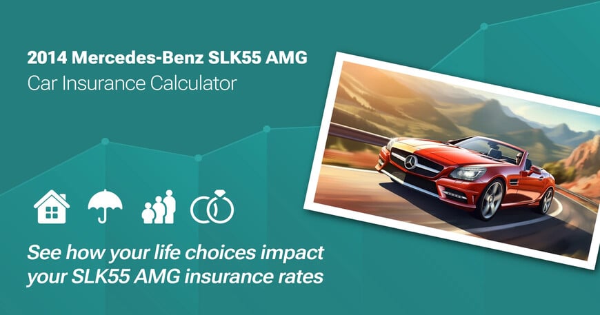 2014 Mercedes-Benz SLK55 AMG car insurance calculator image