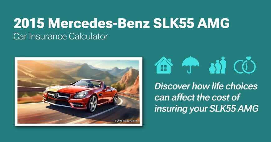 2015 Mercedes-Benz SLK55 AMG car insurance calculator image