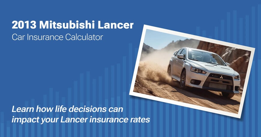 2013 Mitsubishi Lancer car insurance calculator image
