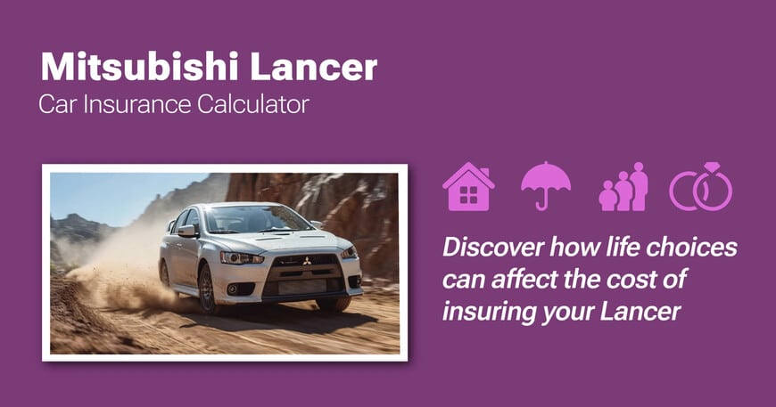 Mitsubishi Lancer car insurance calculator image