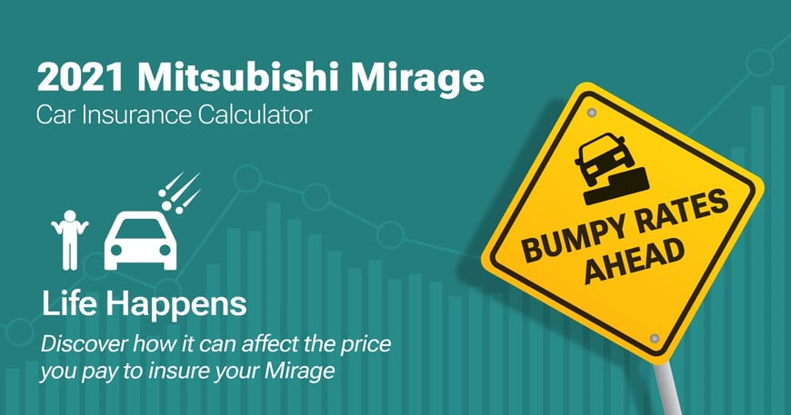 2021 Mitsubishi Mirage car insurance calculator image