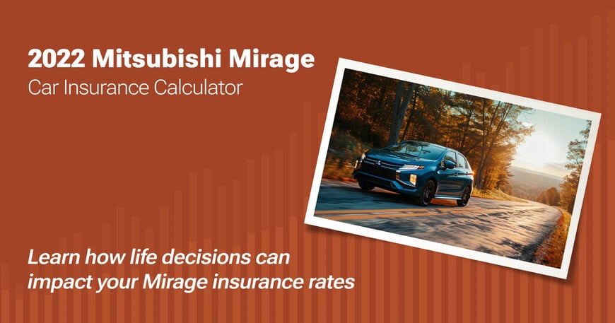 2022 Mitsubishi Mirage car insurance calculator image