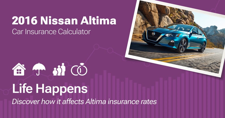 2016 Nissan Altima car insurance calculator image