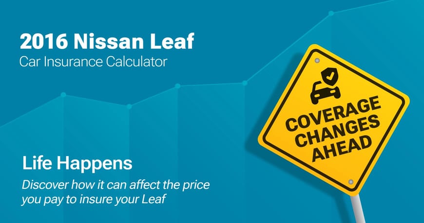 2016 Nissan Leaf car insurance calculator image