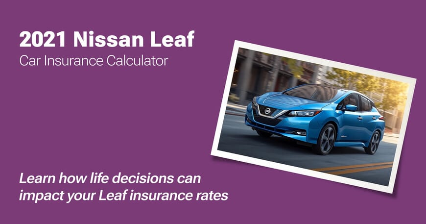 2021 Nissan Leaf car insurance calculator image