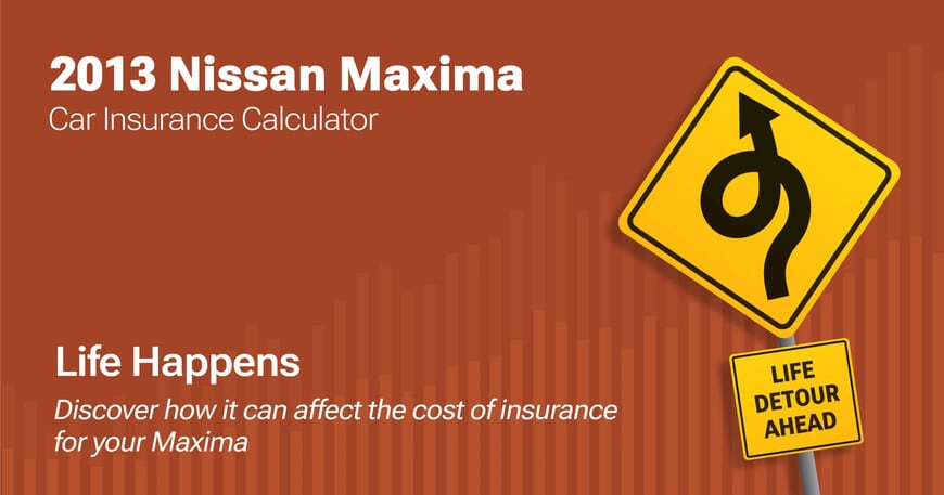 2013 Nissan Maxima car insurance calculator image