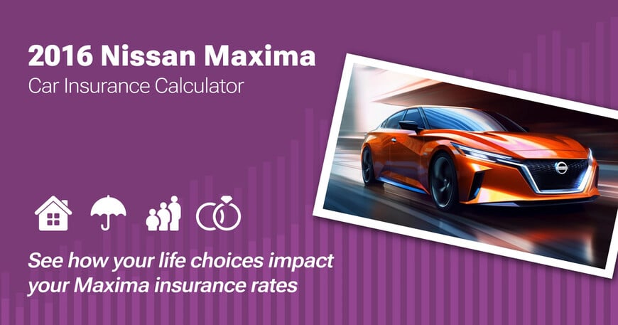 2016 Nissan Maxima car insurance calculator image