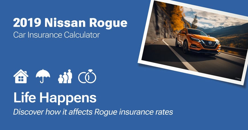2019 Nissan Rogue car insurance calculator image