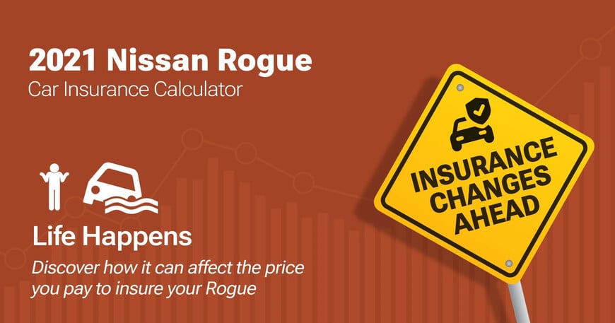 2021 Nissan Rogue car insurance calculator image
