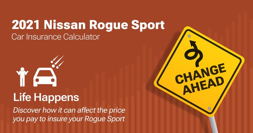 2021 Nissan Rogue Sport car insurance calculator image