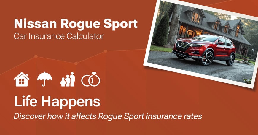 Nissan Rogue Sport car insurance calculator image