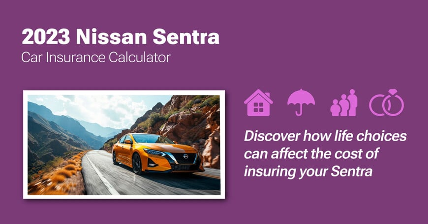 2023 Nissan Sentra car insurance calculator image
