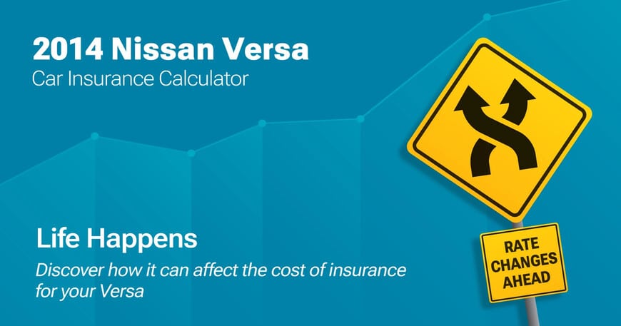 2014 Nissan Versa car insurance calculator image