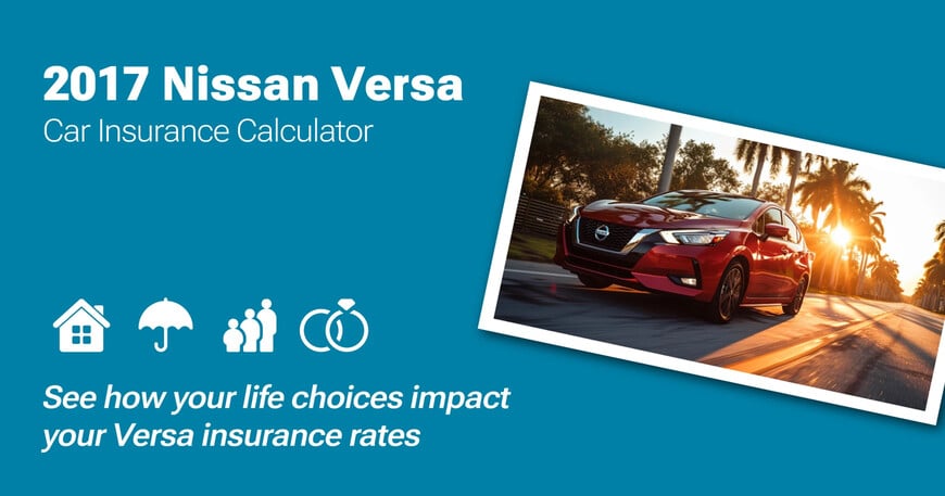 2017 Nissan Versa car insurance calculator image