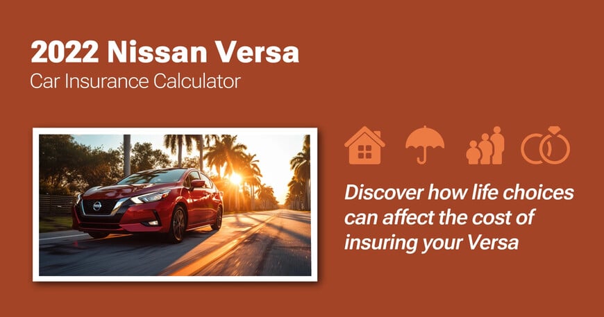 2022 Nissan Versa car insurance calculator image