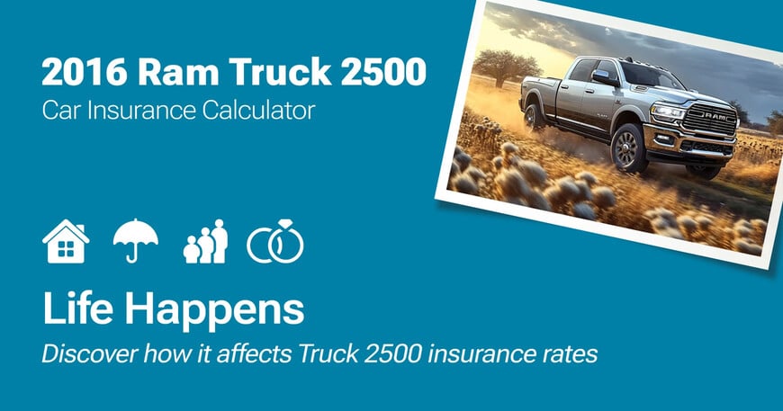 2016 Ram Truck 2500 car insurance calculator image