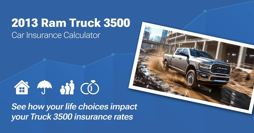 2013 Ram Truck 3500 car insurance calculator image