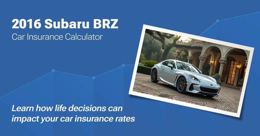 2016 Subaru BRZ car insurance calculator image