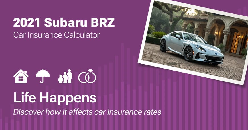 2021 Subaru BRZ car insurance calculator image