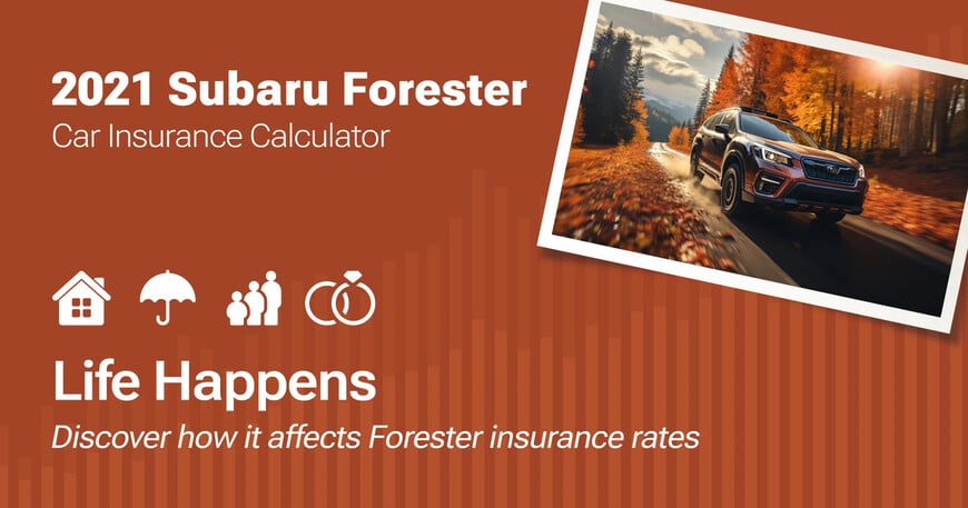 2021 Subaru Forester car insurance calculator image
