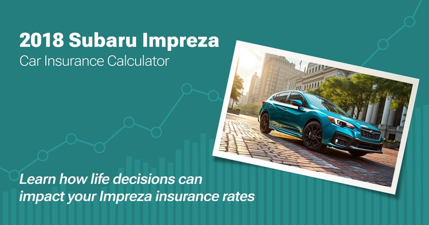 2018 Subaru Impreza car insurance calculator image