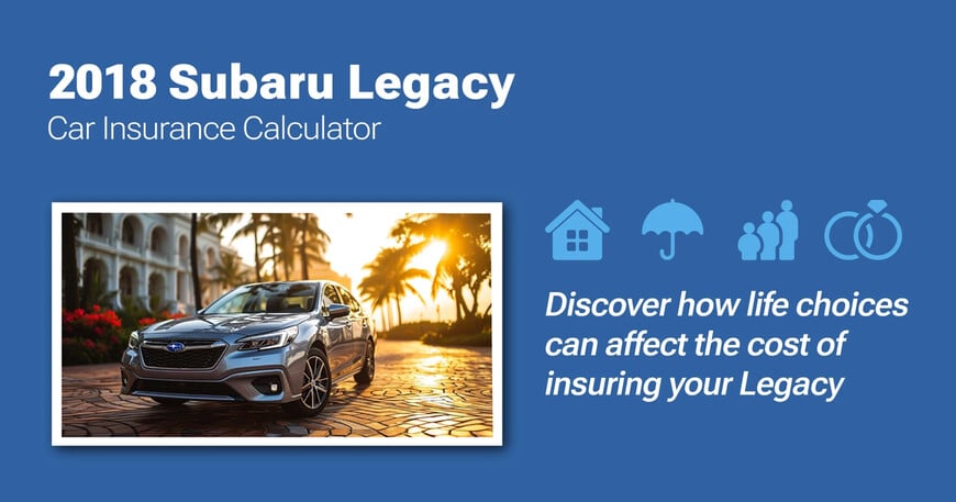 2018 Subaru Legacy car insurance calculator image