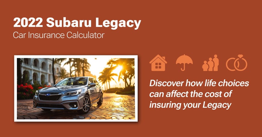 2022 Subaru Legacy car insurance calculator image