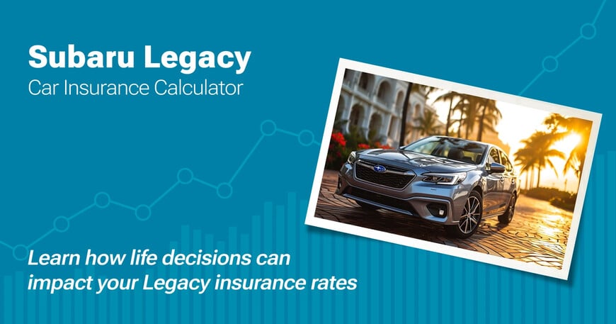 Subaru Legacy car insurance calculator image