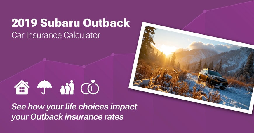 2019 Subaru Outback car insurance calculator image