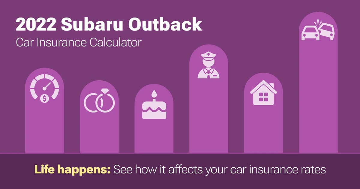Subaru Insurance 2022 Subaru Outback Car Insurance Calculator for All Drivers
