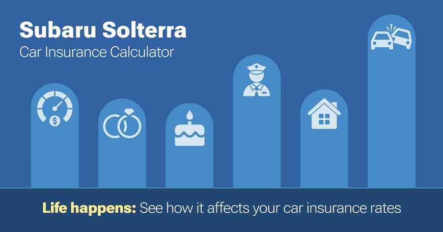 Subaru Solterra car insurance calculator image