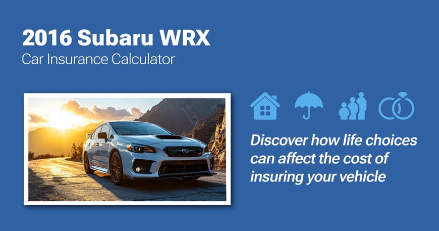2016 Subaru WRX car insurance calculator image