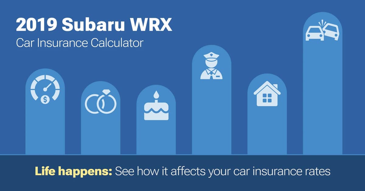 Subaru Wrx Insurance Rates 2019 Subaru WRX Car Insurance Calculator with Rate Review