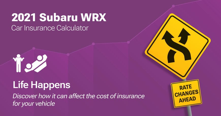 2021 Subaru WRX car insurance calculator image