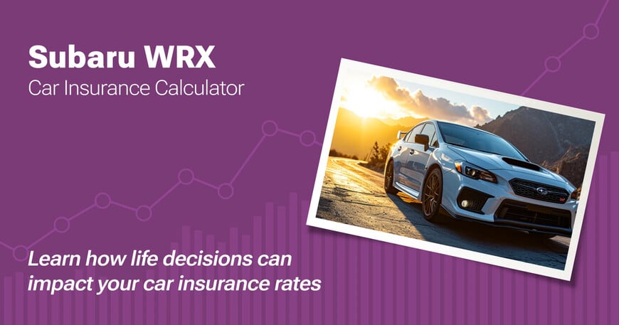 Subaru WRX car insurance calculator image