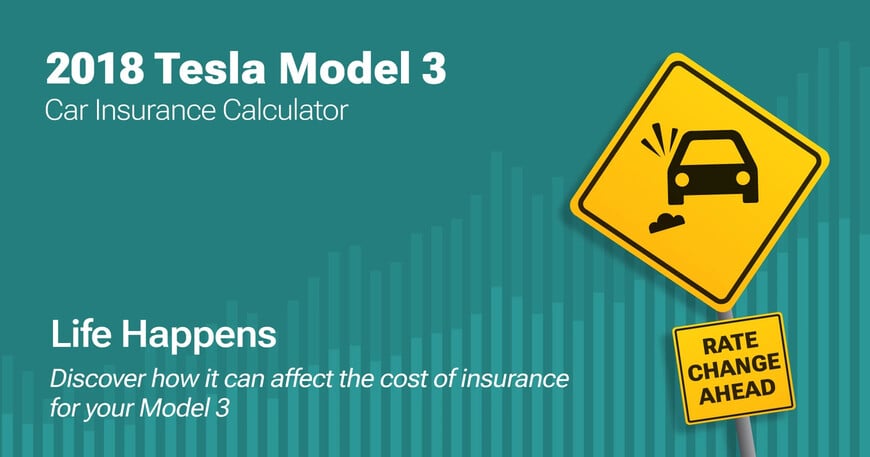 2018 Tesla Model 3 car insurance calculator image