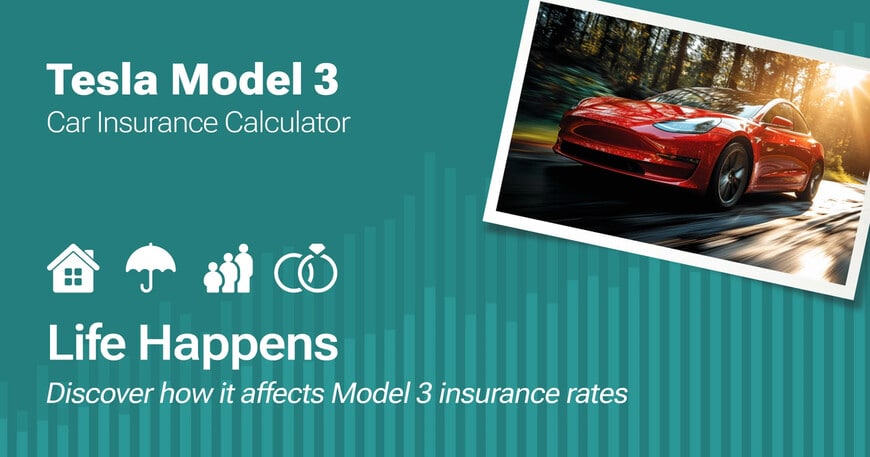 Tesla Model 3 car insurance calculator image