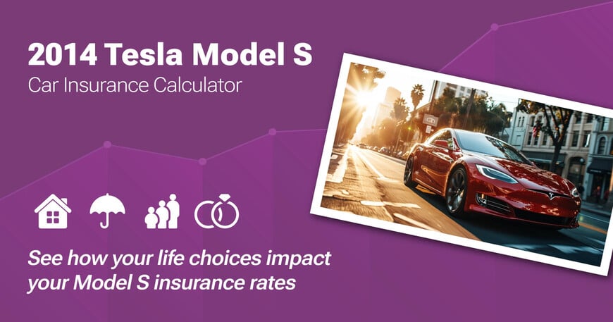 2014 Tesla Model S car insurance calculator image