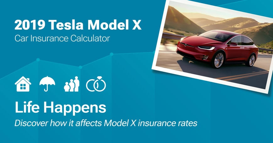 2019 Tesla Model X car insurance calculator image
