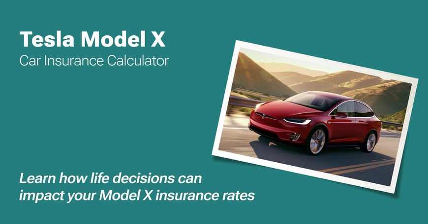 Tesla Model X car insurance calculator image