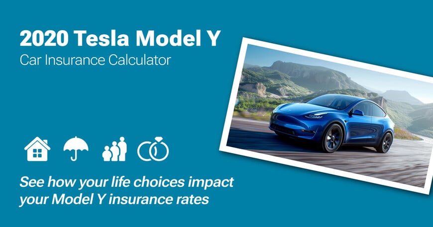 2020 Tesla Model Y car insurance calculator image