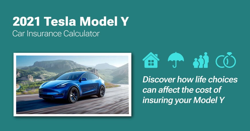 2021 Tesla Model Y car insurance calculator image