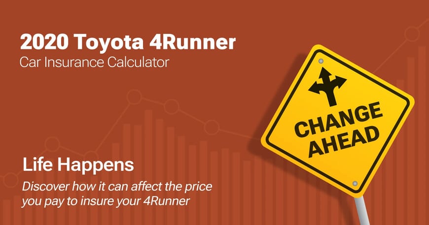 2020 Toyota 4Runner car insurance calculator image