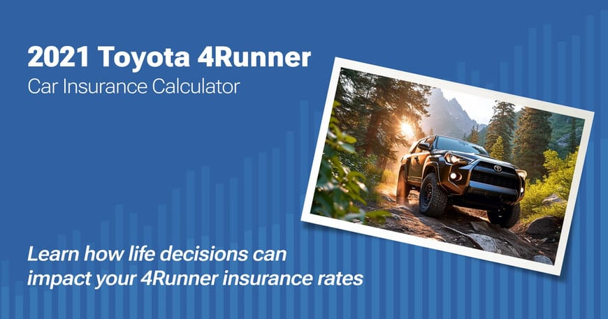 2021 Toyota 4Runner car insurance calculator image