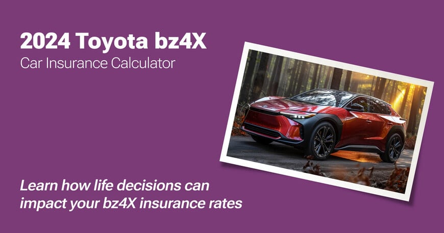 2024 Toyota bz4X car insurance calculator image