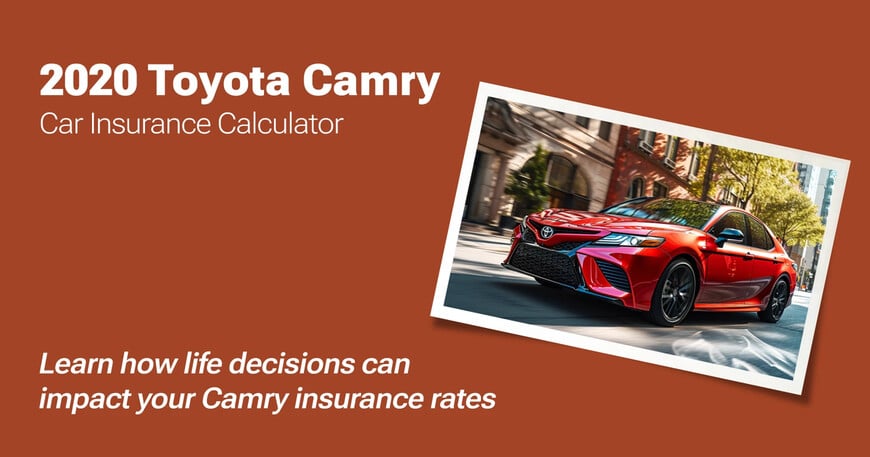 2020 Toyota Camry car insurance calculator image