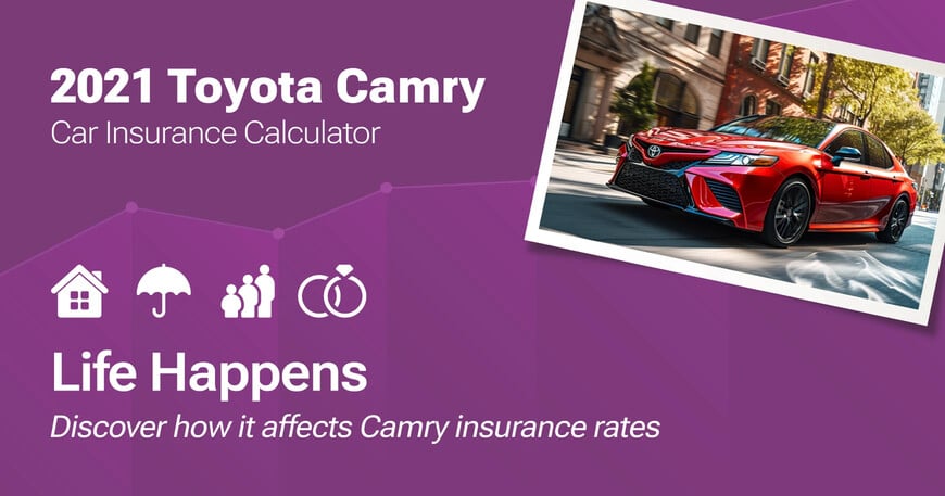 2021 Toyota Camry car insurance calculator image