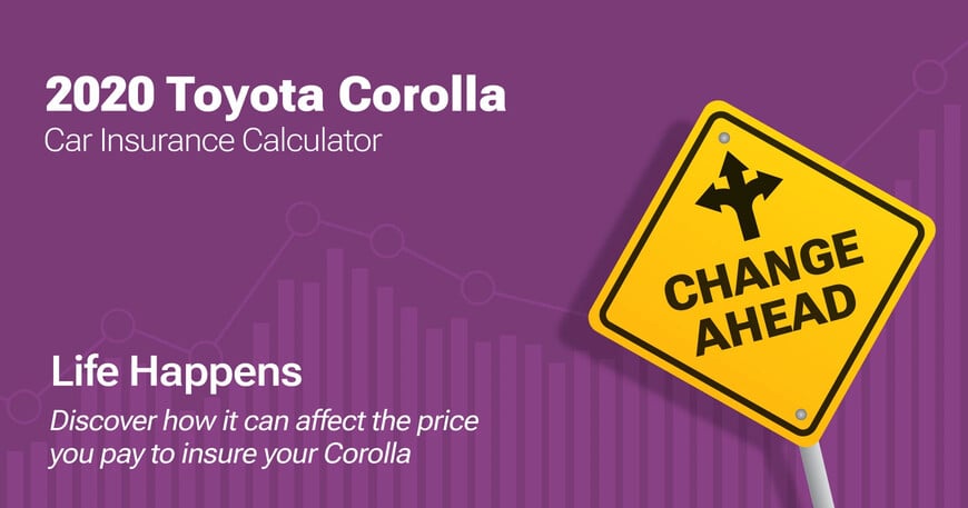 2020 Toyota Corolla car insurance calculator image