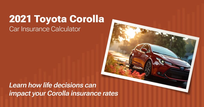 2021 Toyota Corolla car insurance calculator image