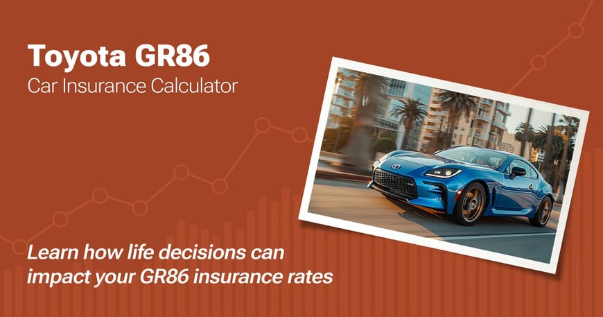 Toyota GR86 car insurance calculator image